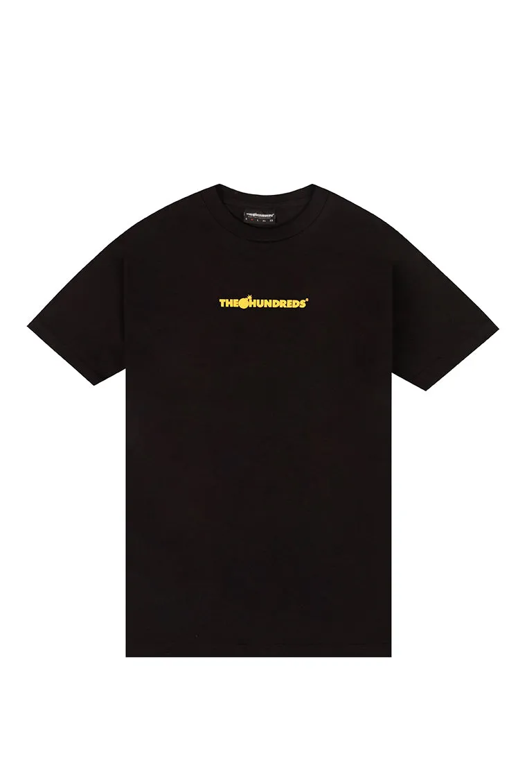 The Hundreds Bar Logo T-Shirt schwarz Brustlogo