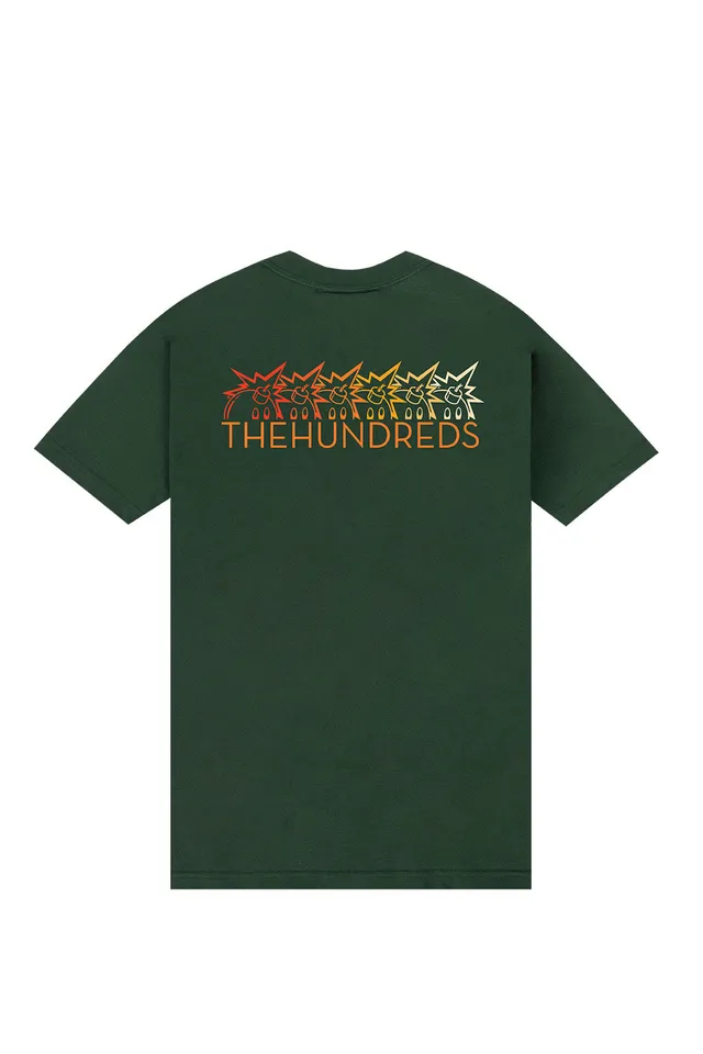 The Hundreds Colors T-Shirt Forest Green Baumwolle