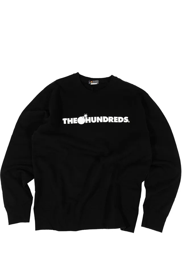The Hundreds Sweatshirts Crew Bar Logo Crewneck Schwarz XL