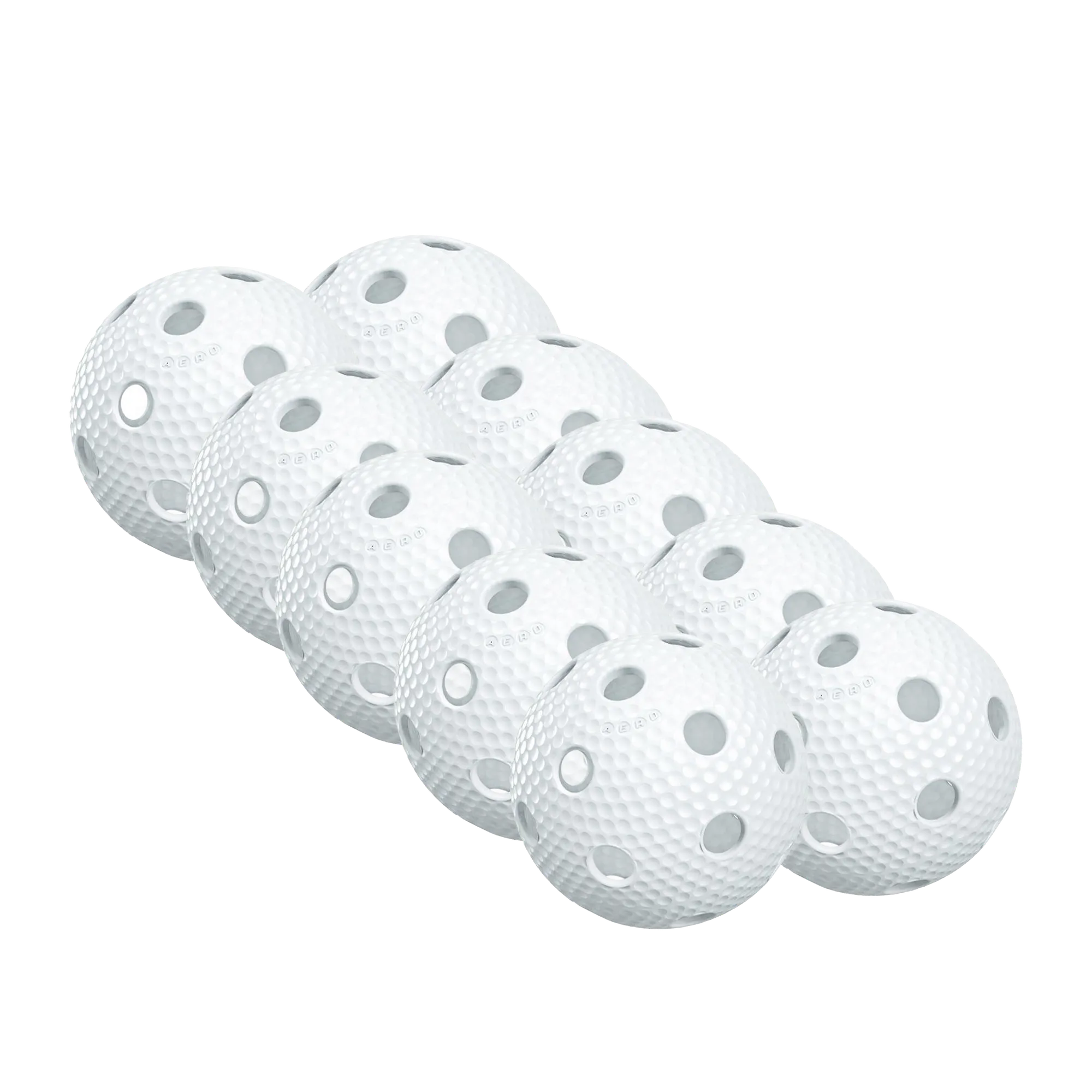 Salming Aero Floorball Weiß 10er Pack
