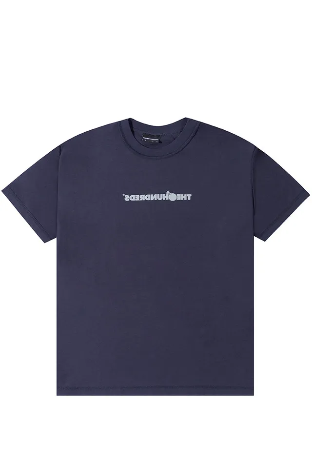 The Hundreds Reverse Bar T-Shirt navy Baumwolle XL