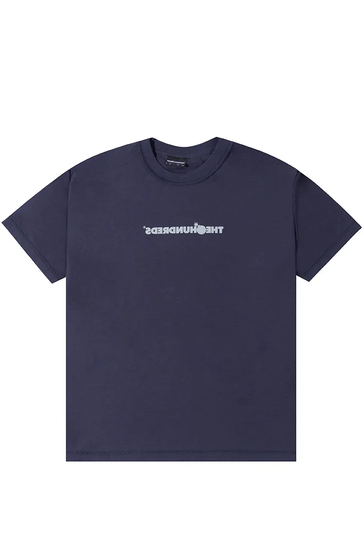 The Hundreds Reverse Bar T-Shirt navy Baumwolle XL