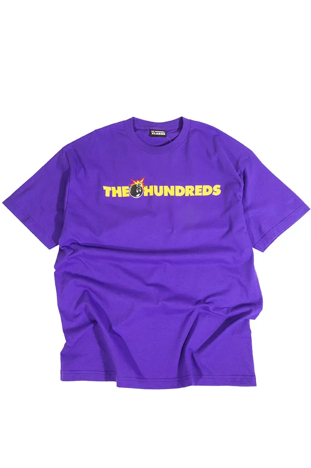 The Hundreds Adam Bomb Bar Logo T-Shirt Lila XL