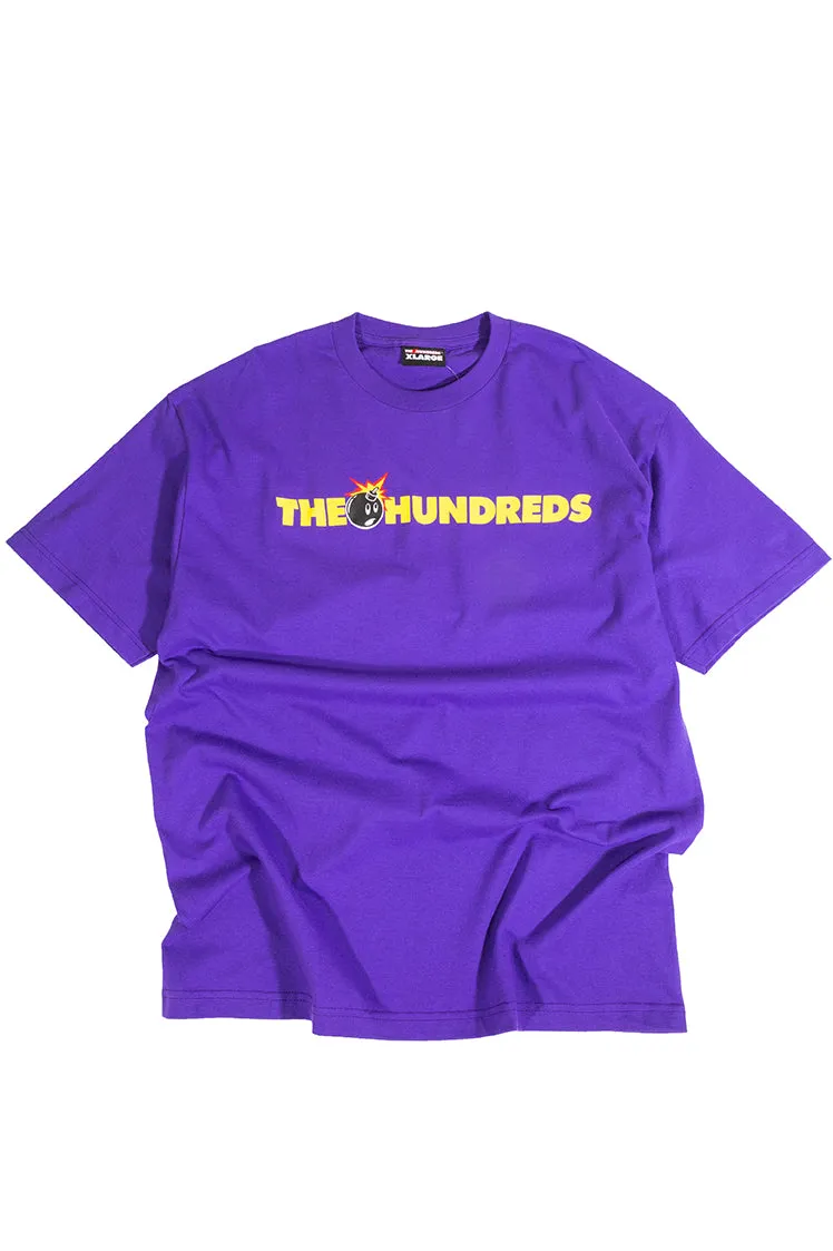 The Hundreds Adam Bomb Bar Logo T-Shirt Lila XL