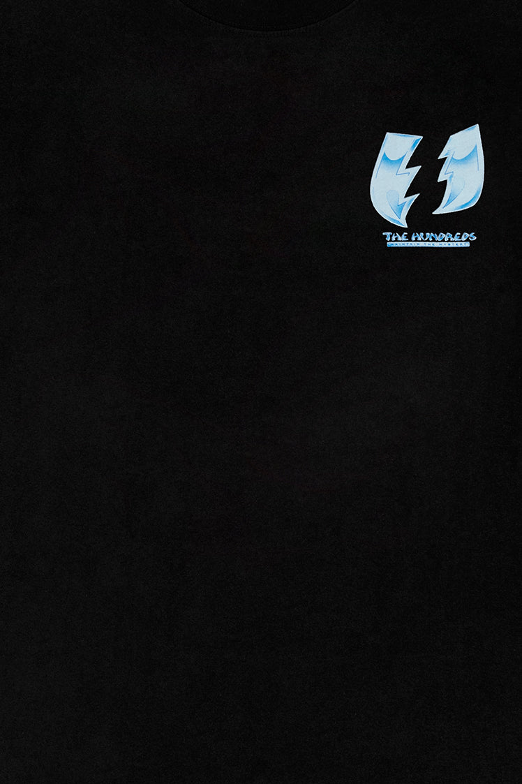 The Hundreds Graphic Tees Enter Wildfire T-Shirt Schwarz Weiß