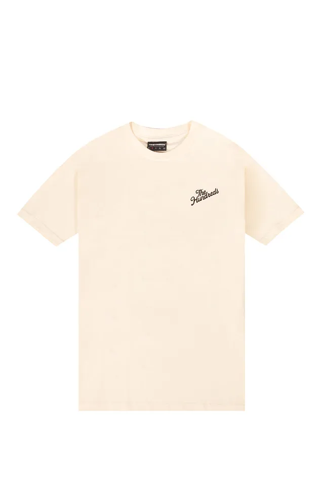 The Hundreds Slant Crest T-Shirt Creme S-XXL