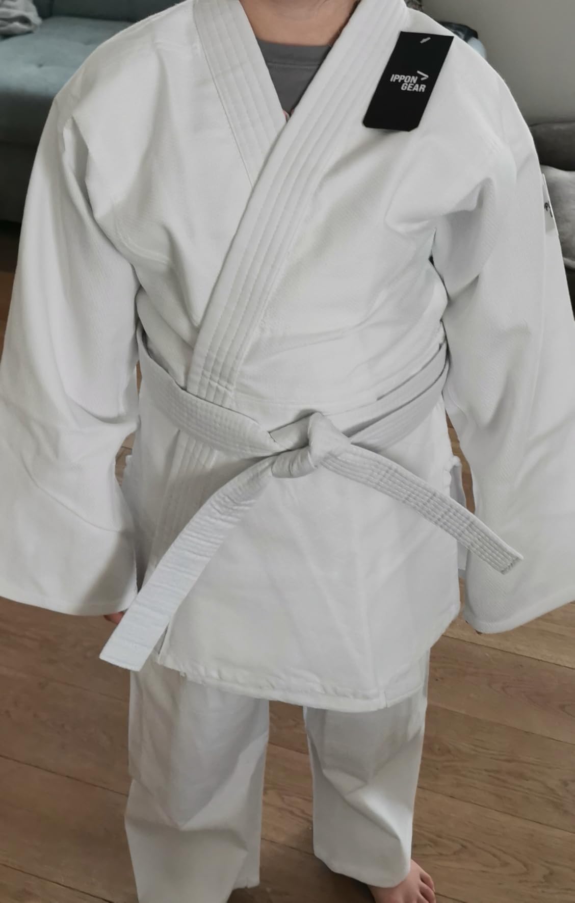 Ippon Gear Beginner 2 Judoanzug 130 weiss mit Gürtel