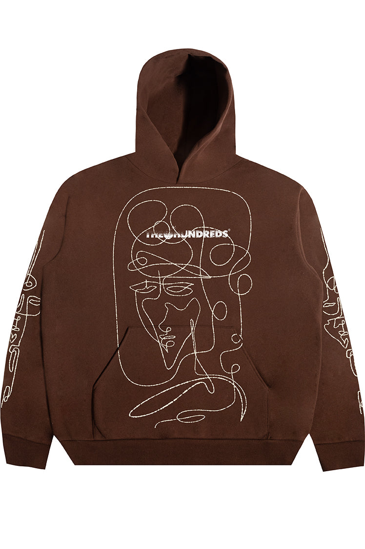 The Hundreds Live in Chaos Pullover Braun Oversized