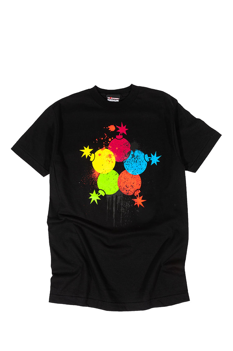 The Hundreds Graphic Tees Splatter T-Shirt schwarz M vintage