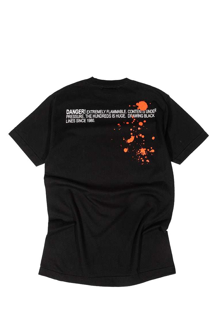 The Hundreds Graphic Tees Splatter T-Shirt schwarz M vintage
