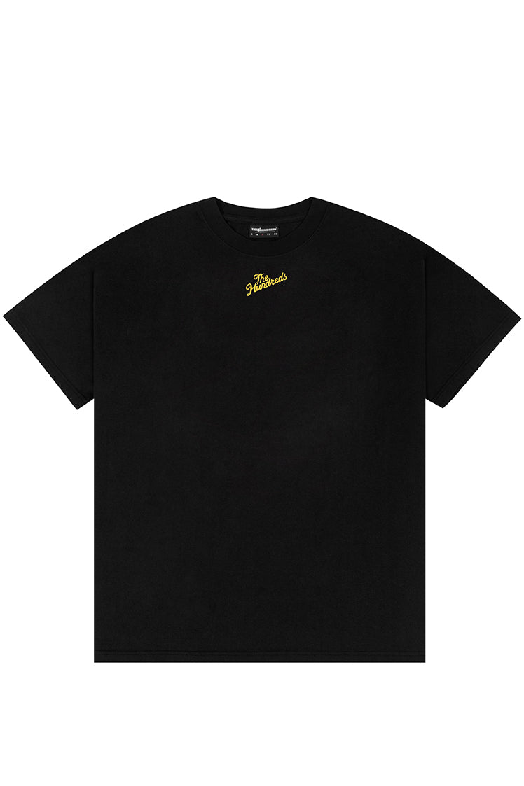 The Hundreds Graphic Tees Slant Collar T-Shirt Off White Baumwolle