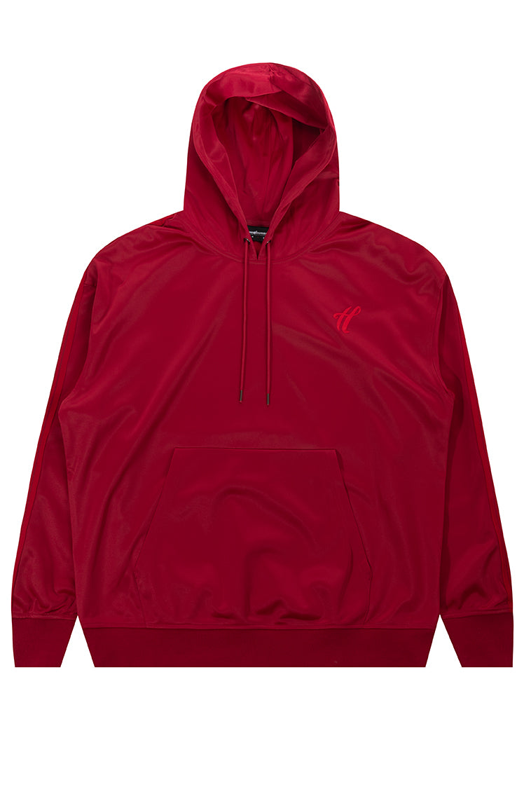 The Hundreds Script Track Hoodie Burgundy Kapuzenpullover M