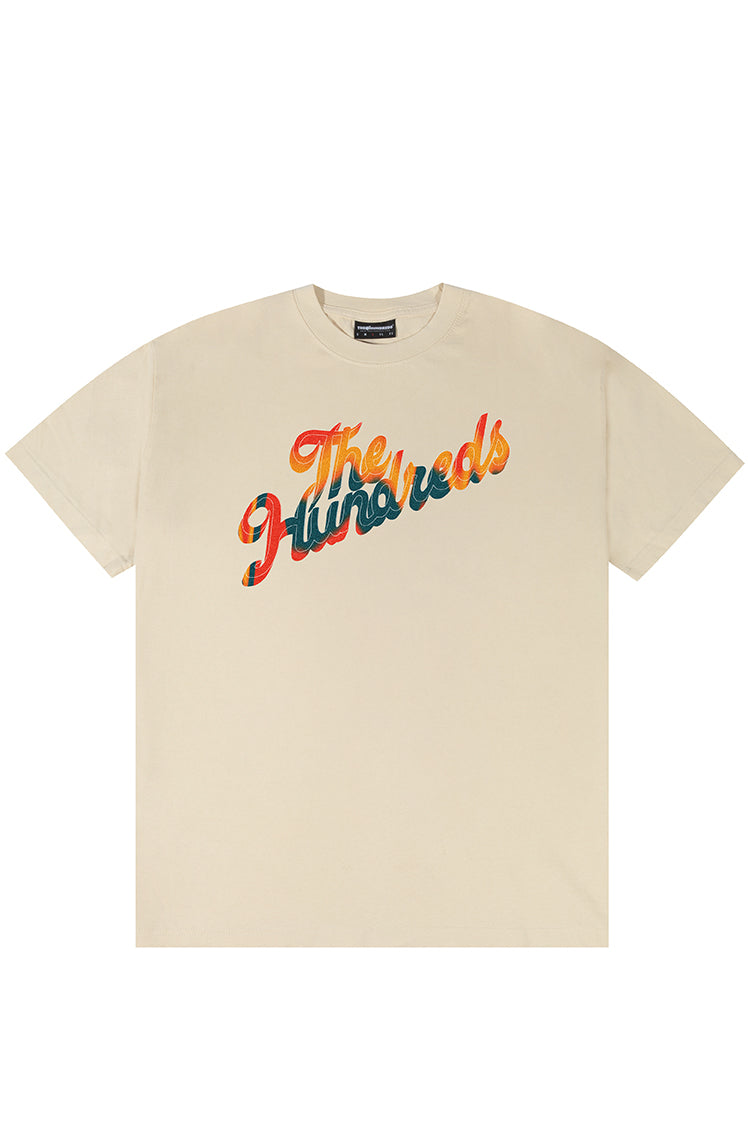 The Hundreds Tricolor Slant T-Shirt Navy Baumwolle