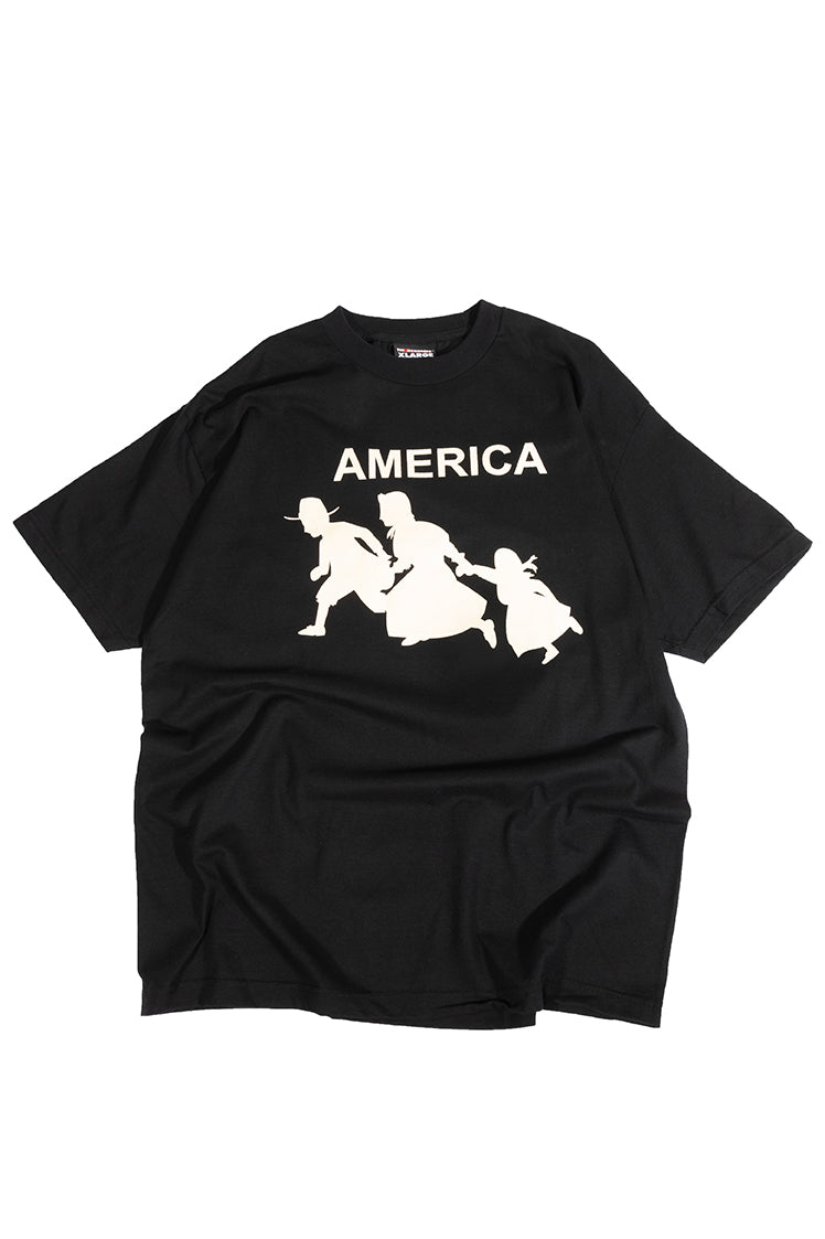 The Hundreds America T-Shirt Schwarz XL Vintage Print