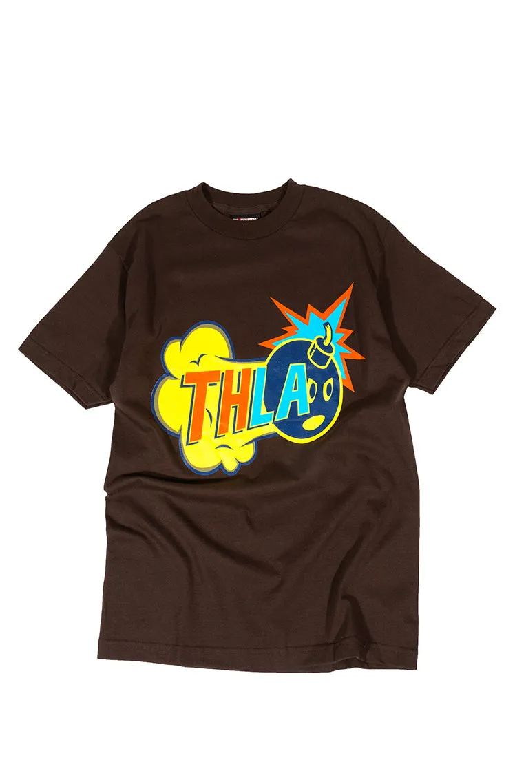 The Hundreds Graphic Tees THLA T-Shirt Braun M Vintage
