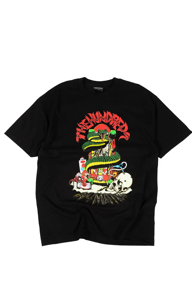 The Hundreds X In4mation Beach Death T-Shirt Schwarz XL Vintage
