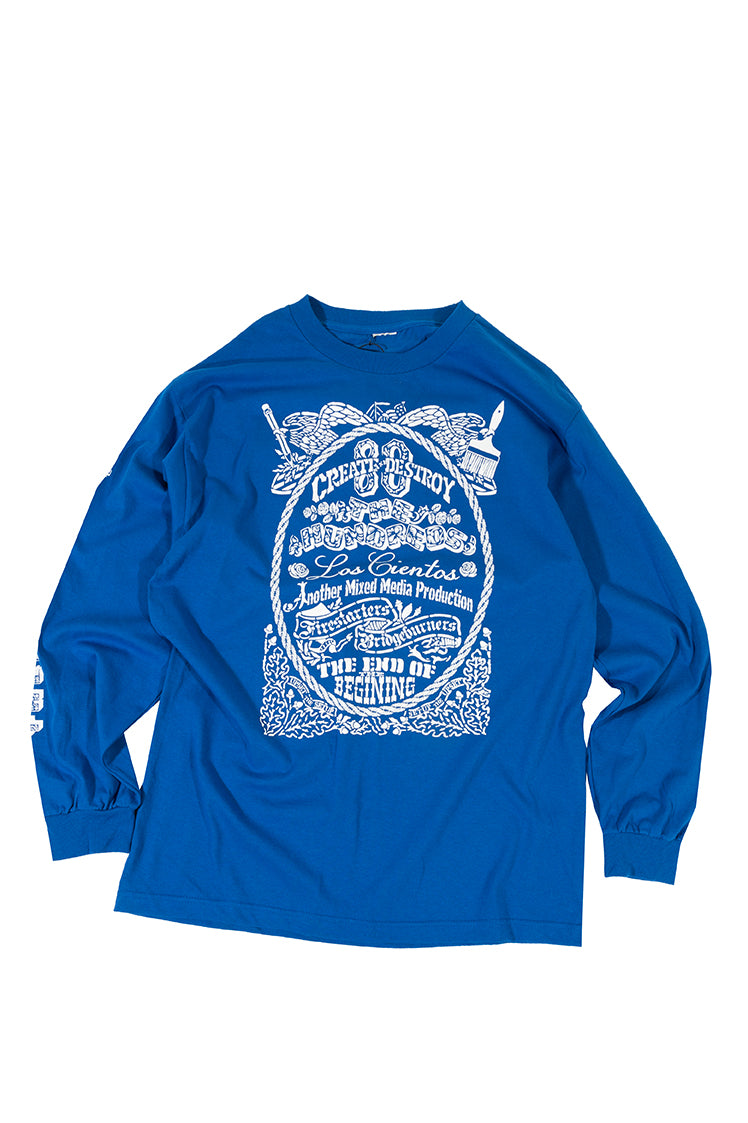 The Hundreds Graphic Tees Los Cientos Blau L Vintage