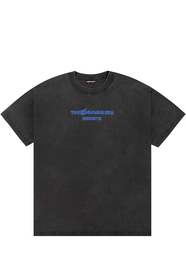 The Hundreds Pixel T-Shirt Washed Black Baumwolle