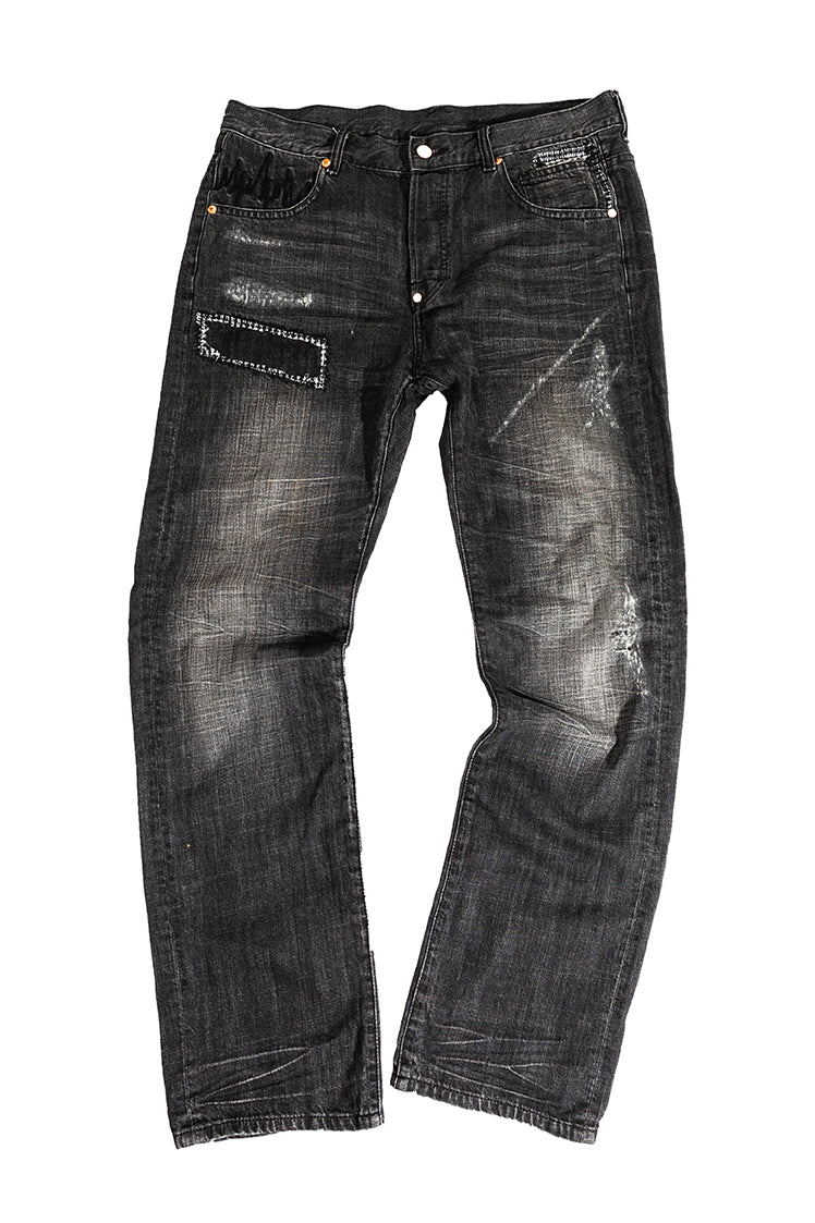 The Hundreds Patches Public Label Jeans Schwarz 34 Vintage