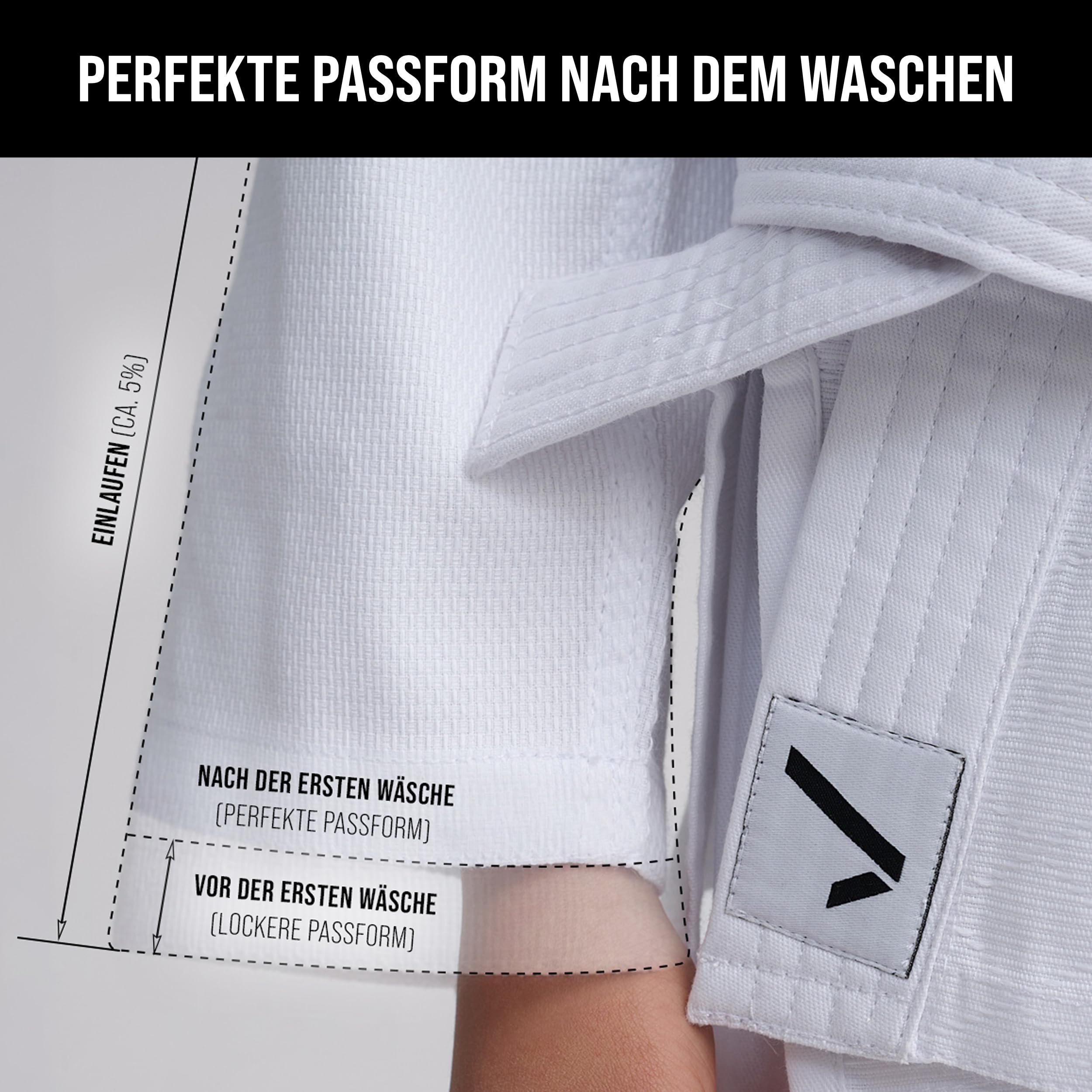Ippon Gear Beginner 2 Judoanzug 130 weiss mit Gürtel