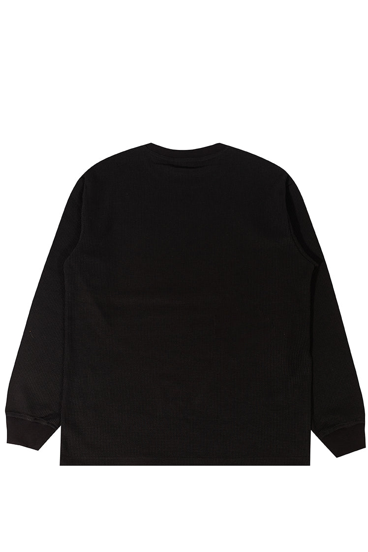 The Hundreds Rich LS Thermal Shirt Schwarz Waffelstrick
