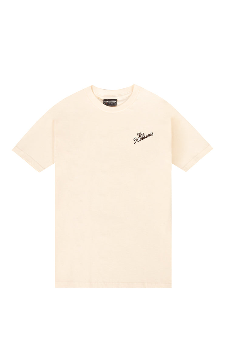 The Hundreds Slant Crest T-Shirt Creme S-XXL