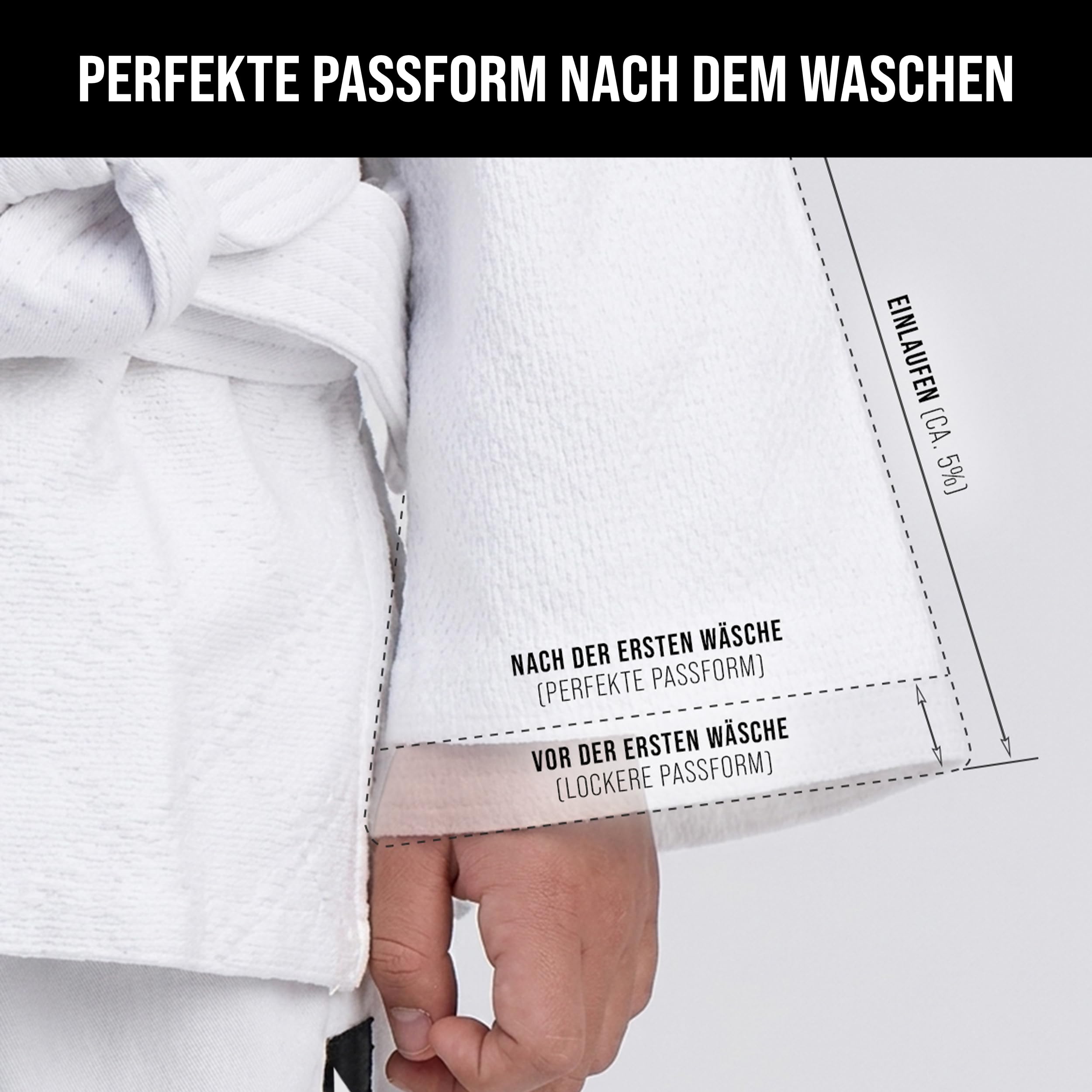 Ippon Gear Future 2 Judoanzug 110 weiss mit Gürtel