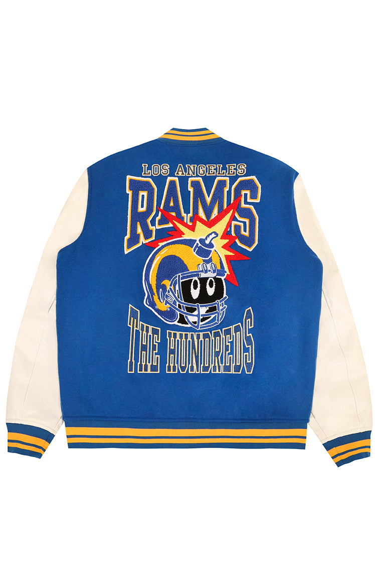 The Hundreds Rams Varsity Jacket Blau Wolle S-XXL