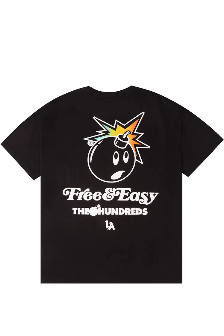 The Hundreds FE Adam Bomb T-Shirt Schwarz Baumwolle