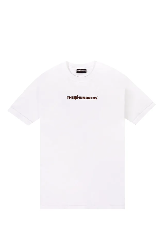 The Hundreds Bar Logo T-Shirt Weiß Baumwolle S-XXL
