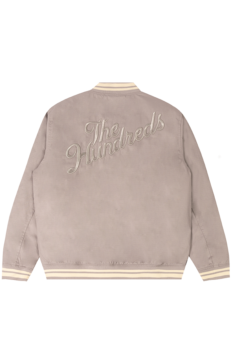 The Hundreds Outerwear Slant Sports Jacket Hellgrau Wattiert