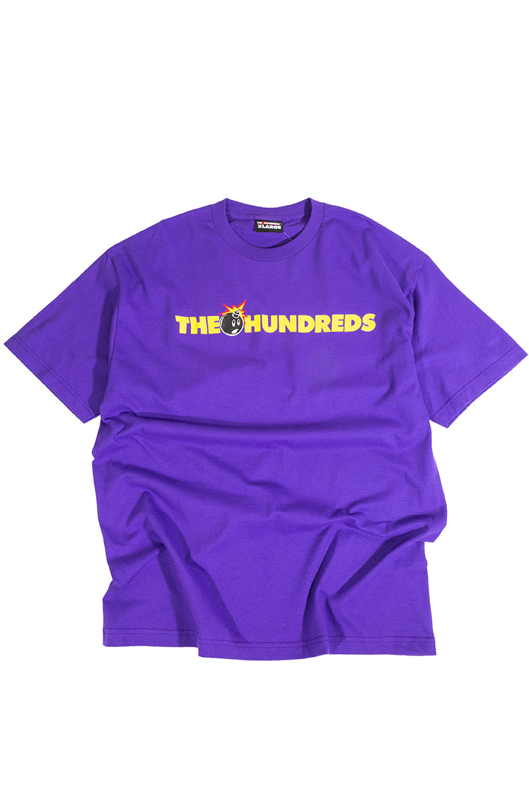The Hundreds Adam Bomb Bar Logo T-Shirt Lila XL