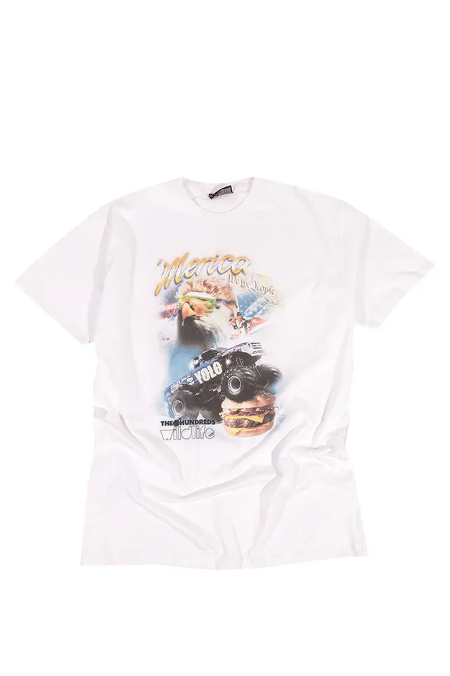 The Hundreds Merica T-Shirt Weiß XL Vintage Grafik