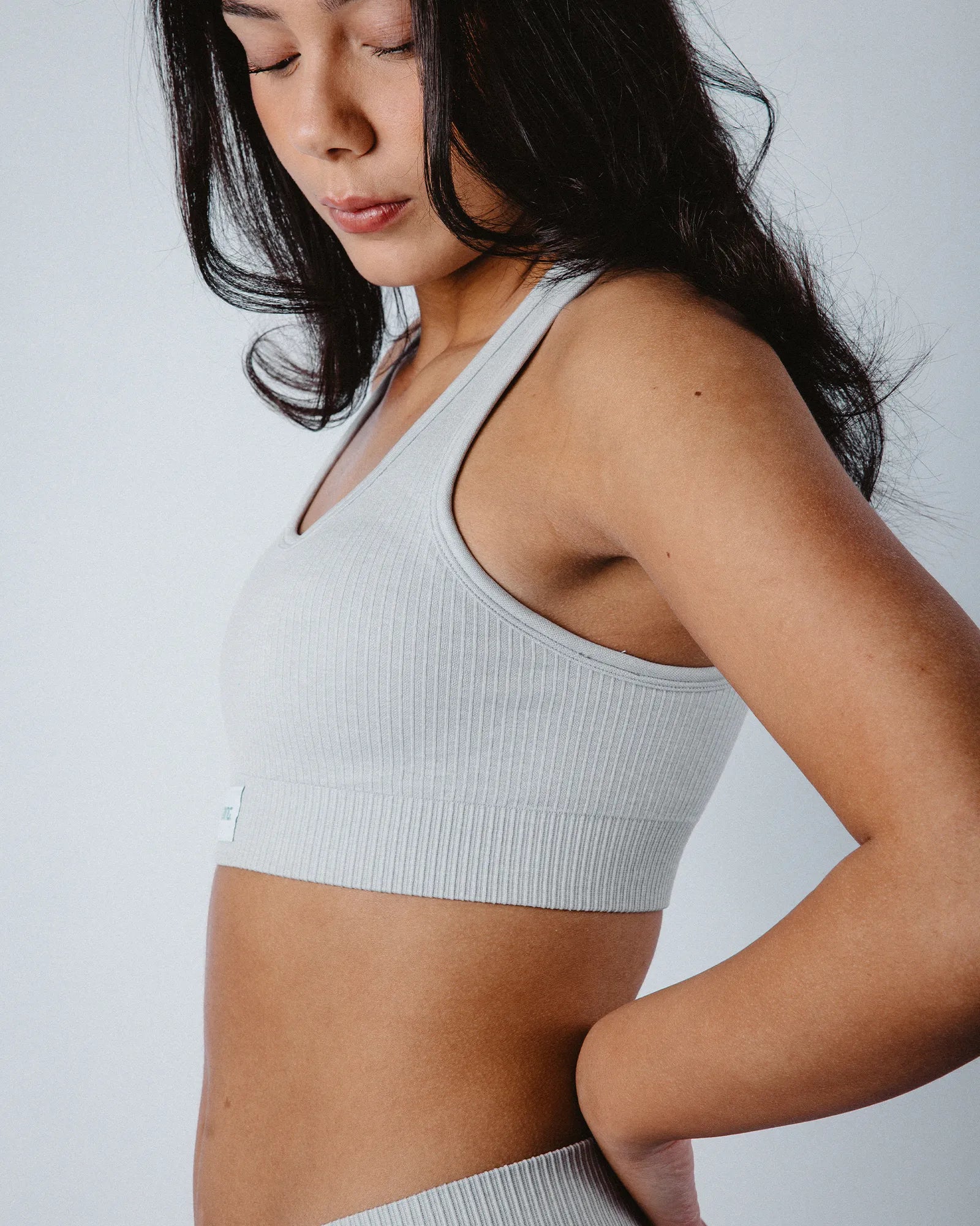 Salming Soft Rib Bra Sport-BH M schwarz leicht