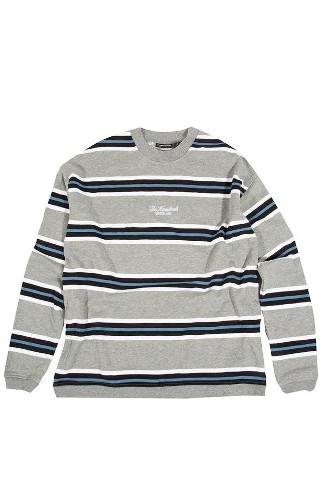 The Hundreds Striped L/S Sweatshirt Sweatshirt Grau L
