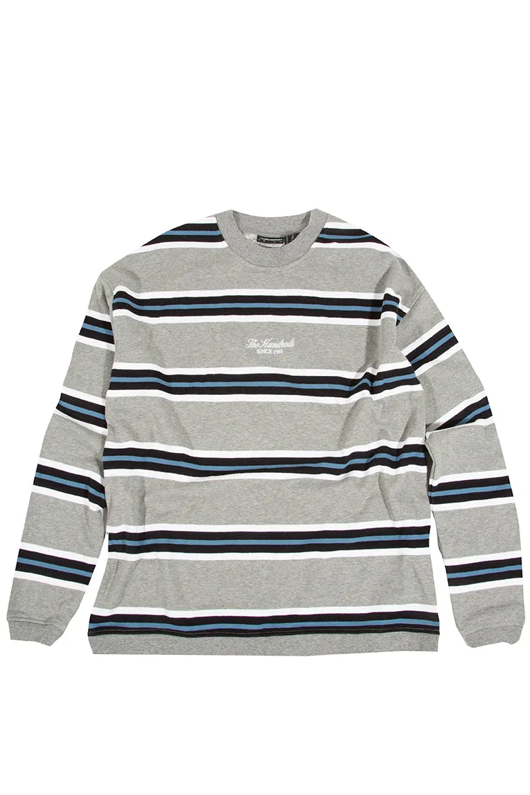 The Hundreds Striped L/S Sweatshirt Sweatshirt Grau L