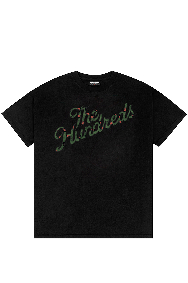 The Hundreds Safari Slant T-Shirt Baumwolle Schwarz L