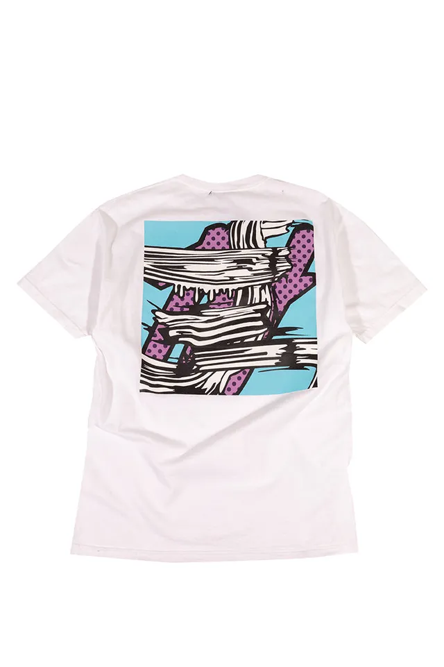 The Hundreds Pop T-Shirt Weiß L mit Pop-Art-Print