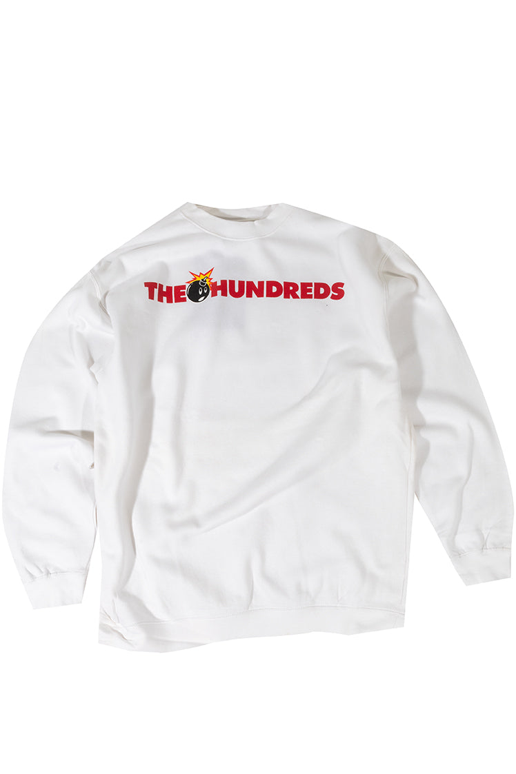The Hundreds Adam Bar Logo Crewneck Weiß M Vintage