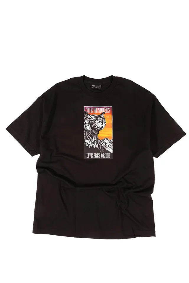 The Hundreds Graphic Tees Live Free Schwarz XL