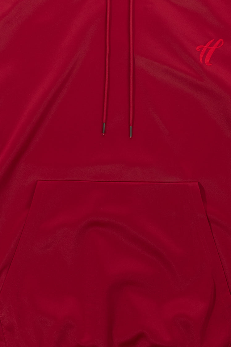 The Hundreds Script Track Hoodie Burgundy Kapuzenpullover M