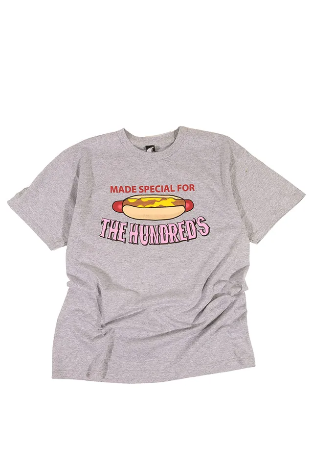 The Hundreds Hot Dog T-Shirt Heather Grey L Vintage