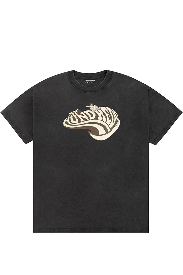 The Hundreds Concrete T-Shirt Washed Black Baumwolle