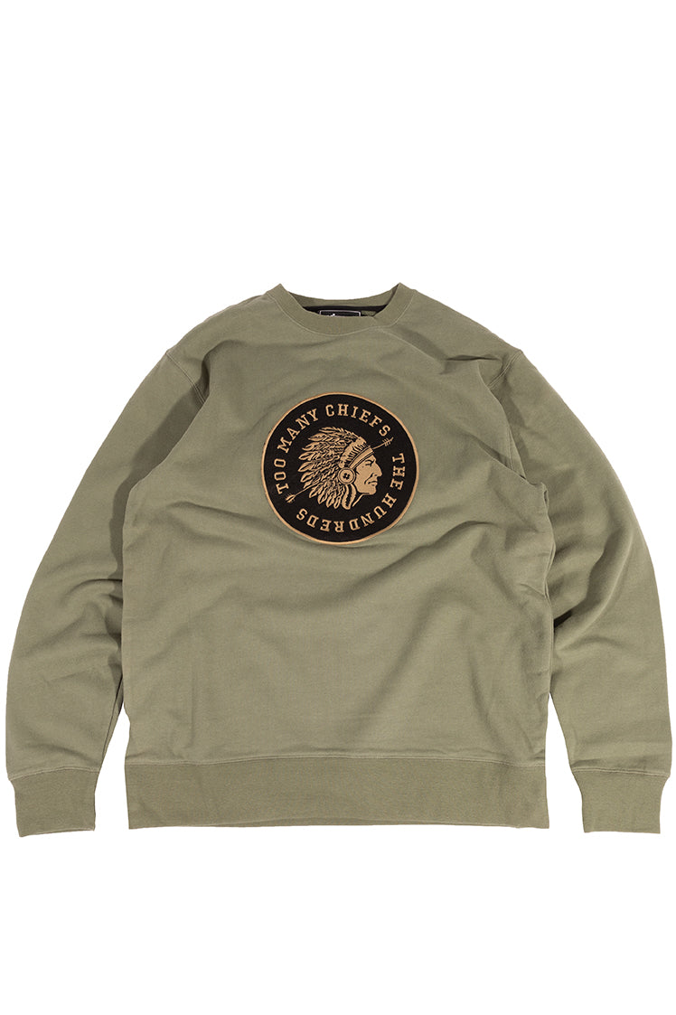 The Hundreds Too Many Chiefs Crewneck Sweatshirt Grün XL