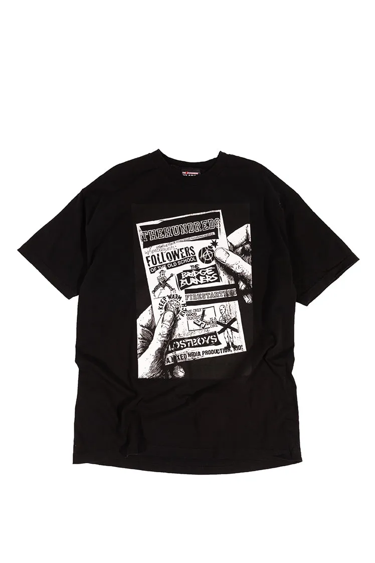 The Hundreds Flyer T-Shirt Schwarz Gr. XL mit Grafikprint