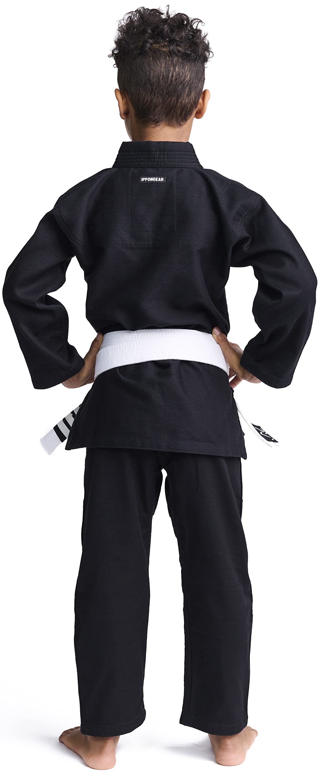 Ippon Gear Rookie BJJ Anzug schwarz mit Gürtel