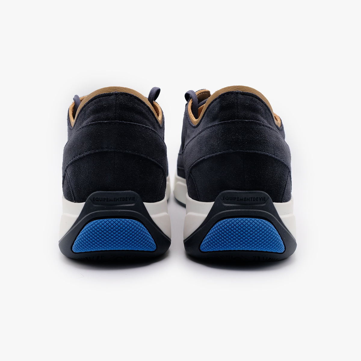 EDV x i:D Lemieux Suede Bootsschuh Navy Wildleder