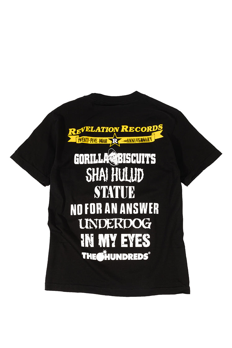 The Hundreds Revelation Records 25th Anniversary T-Shirt Schwarz