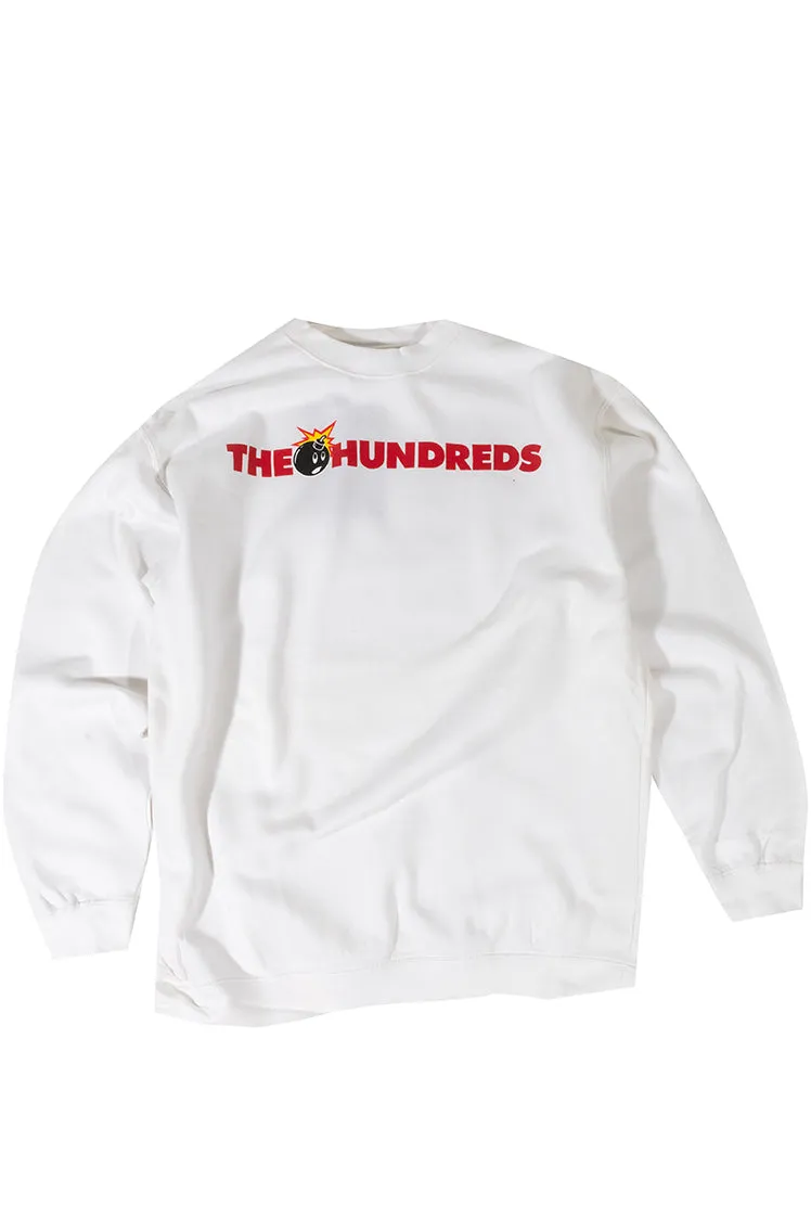 The Hundreds Adam Bar Logo Crewneck Weiß M Vintage