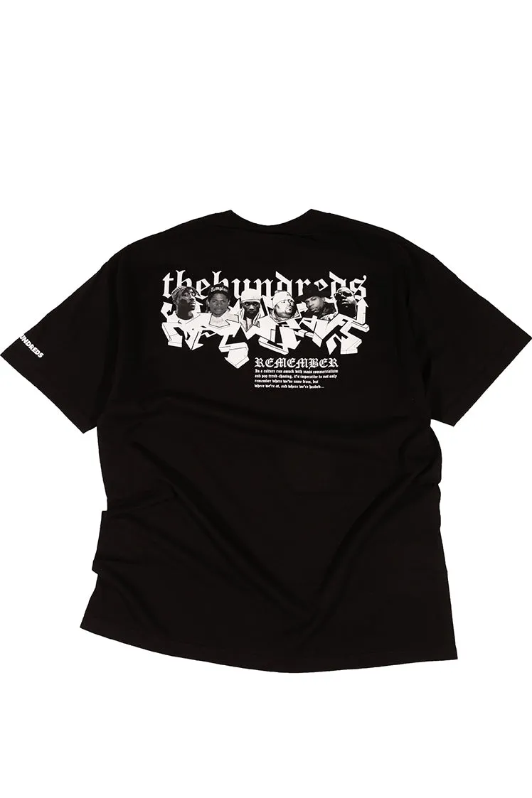 The Hundreds Graphic Tees Hip Hop is Dead T-Shirt Schwarz XL